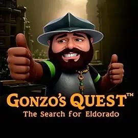 Logo of Gonzo's Quest from NetEnt at Donbet Casino