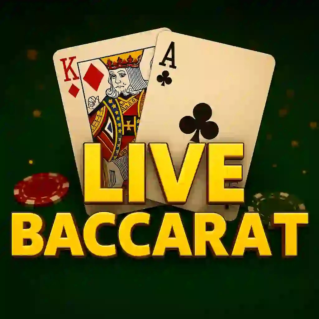 Live Baccarat slot logo by Pragmatic Live at Donbet CasinoLive Baccarat
